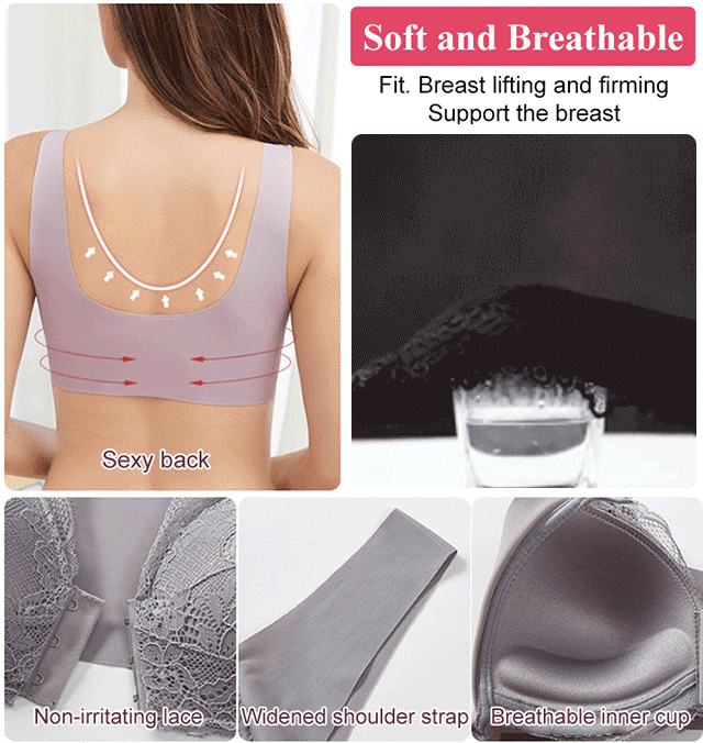 【Clearance sale】🔥 Kupte 1 a získáte 1 🔥 Krajková podprsenka velké velikosti bez přední spony s kosticí