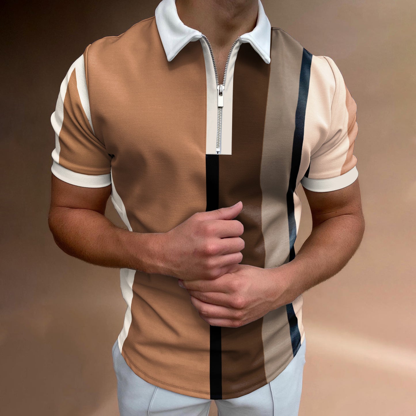 【S-3XL】🔥Nova modna moška polo majica v barvnem ujemanju