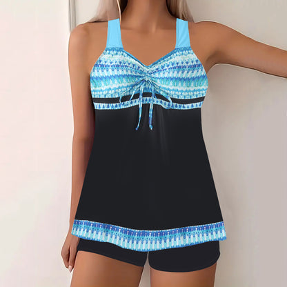 🔥【Poslední den - sleva 50 %!】【S-5XL】🩱 Módní dvoudílné rychleschnoucí plavky s potiskem – pohodlné a stylové, perfektní volba na léto 🌊🌴