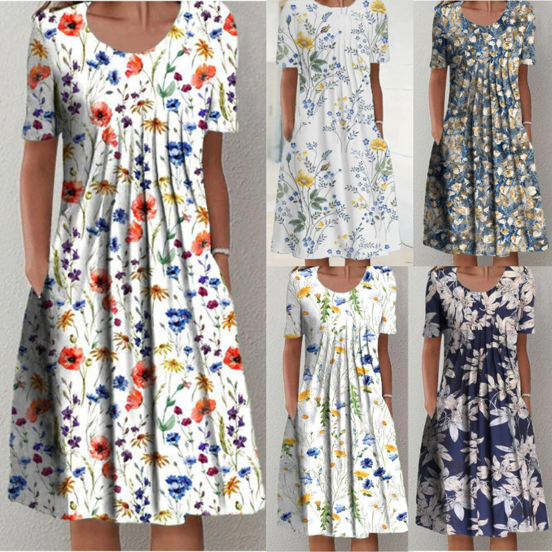 🌺👗【S-3XL】 2026 nové módní květinové šaty pro ženy