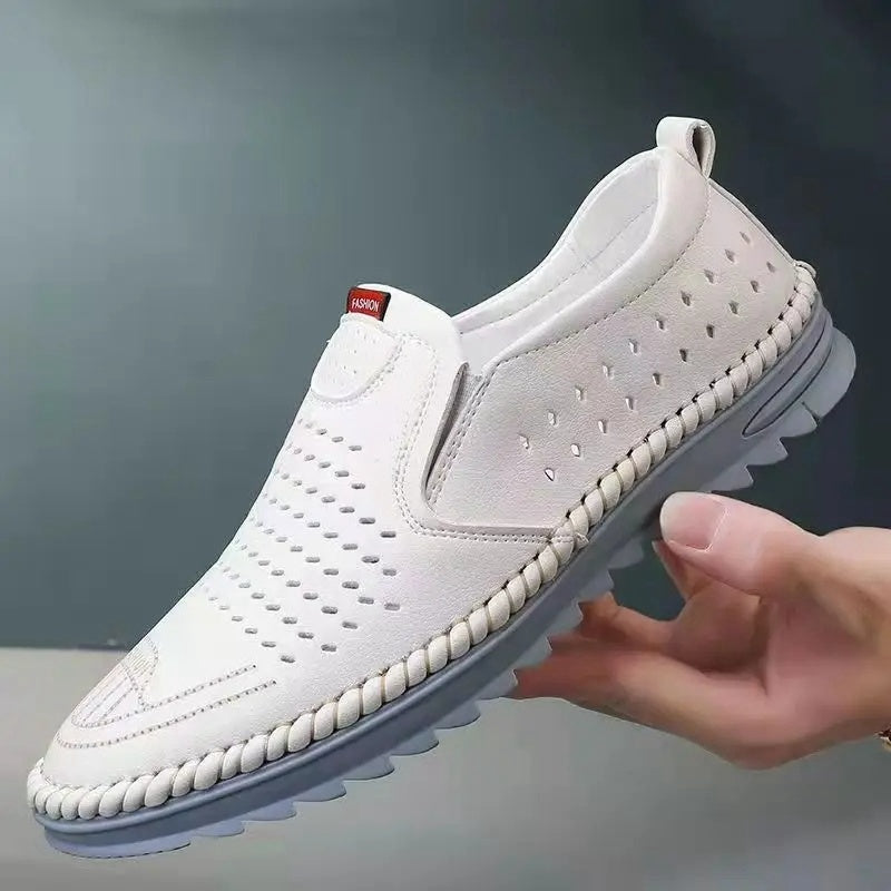 【39-44】2026 Męskie ręcznie robione, skórzane, codzienne buty outdoorowe