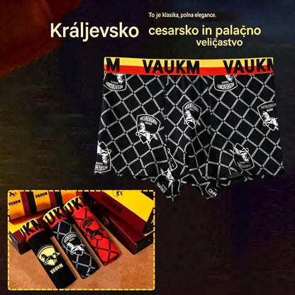 💥【1 komplet 3 kosov za 26 €】🚹✅🔥 Moške zračne bokserice — brezšivne in udobne, na voljo tudi v velikih velikostih, s stilskimi potiski