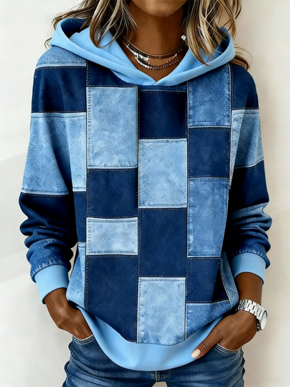【S-5XL】Sudadera con capucha y manga larga de otoño/invierno para mujer