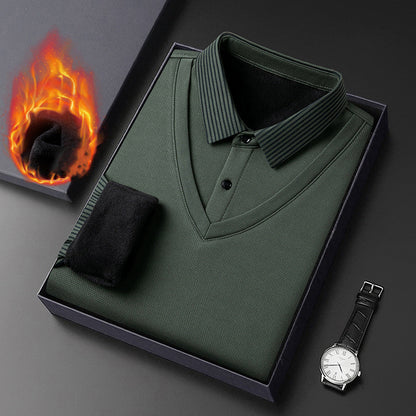 🔥👔【M-4XL】Nová pánská košile s imitací žinylky 4248332
