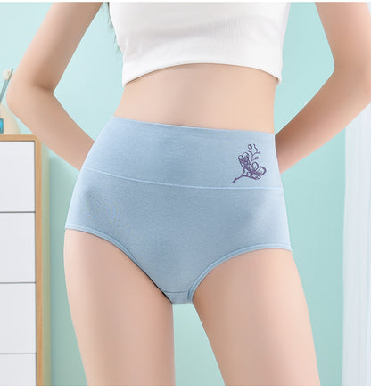 💖【Set 6 kosov】🎁 [40–100 kg] Bombažne oblikovalne hlačke z visokim pasom – Ugodna ponudba