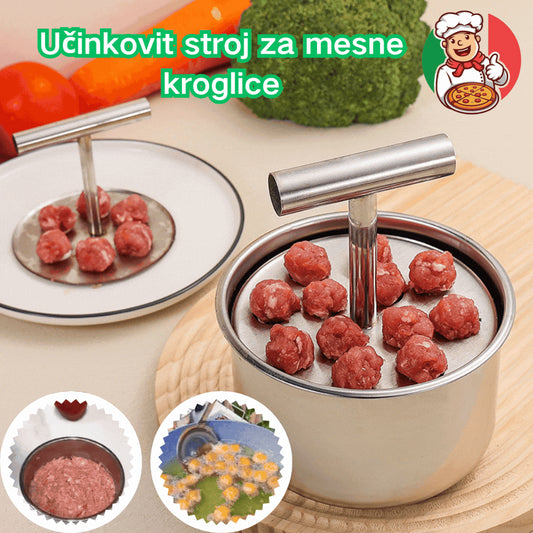 【Kupite 1, dobite 1 brezplačno】Aparat za polpete iz nerjavečega jekla, praktičen kuhinjski pripomoček – idealen za mesne in ribje kroglice🍖🐟