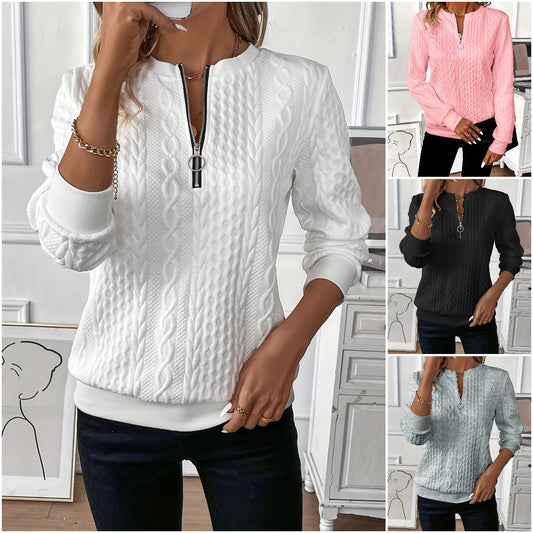 🎀🎀【Vroča razprodaja】 🎀🎀2025 Evropski in ameriški puloverji s kapuco na zadrgo za prosti čas