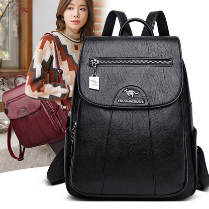 👜🎒【Časově omezené snížení ceny】Dámský retro měkký kožený cestovní batoh