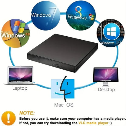 📢📢50% zniżki! 💿💻 Zewnętrzny napęd CD/DVD – Plug and play, przenośny i łatwy w użyciu, kompatybilny z systemami Mac/Windows 4216162