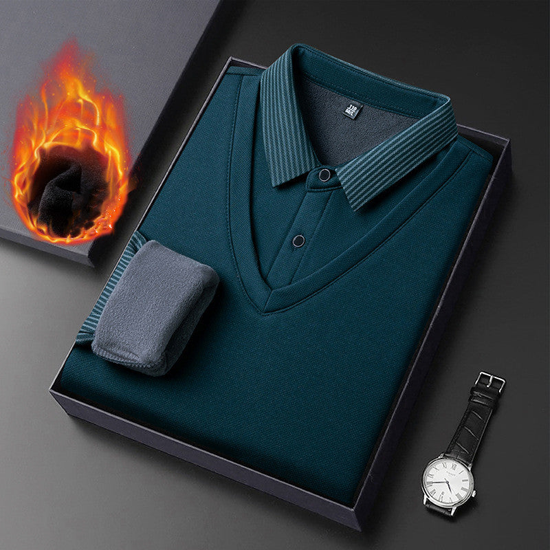🔥👔【M-4XL】Nová pánská košile s imitací žinylky 4248332