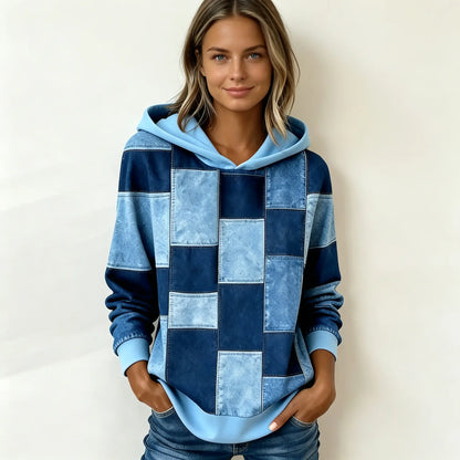 【S-5XL】Sudadera con capucha y manga larga de otoño/invierno para mujer