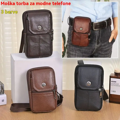 💼Nov moški nahrbtnik iz pravega usnja v retro slogu, izdelan iz zgornje plasti kravje kože, zelo odporen proti obrabi in vodoodporen.