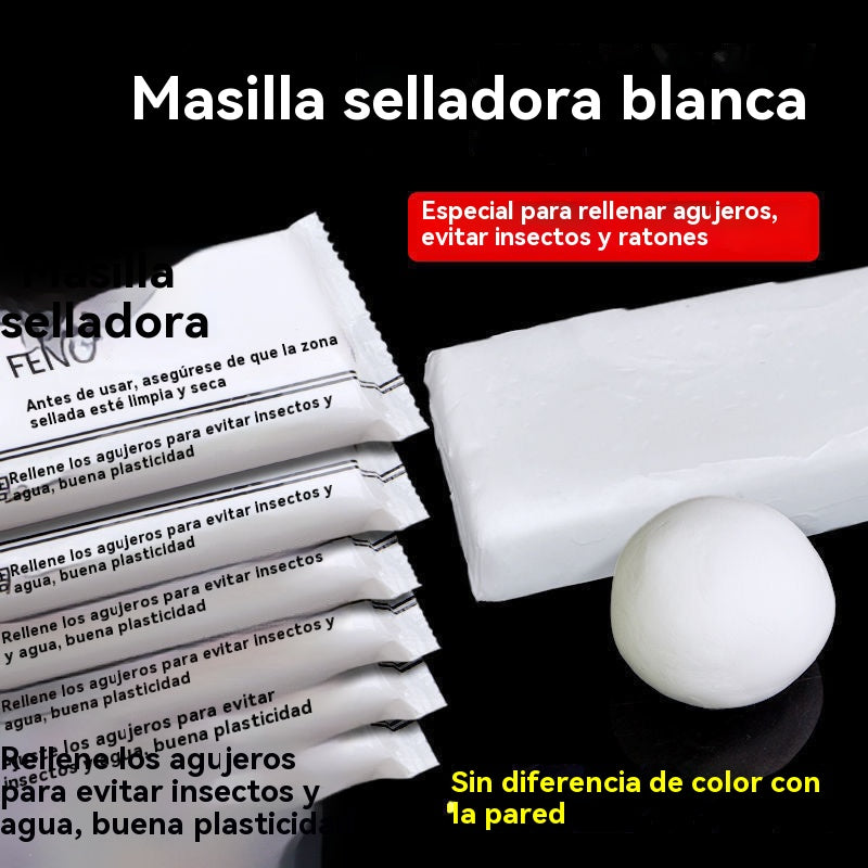 🏠🔧 Masilla Selladora Impermeable para Tuberías y Orificios de Aire Acondicionado | Sellado Fuerte para Paredes y Desagües 💧❄️