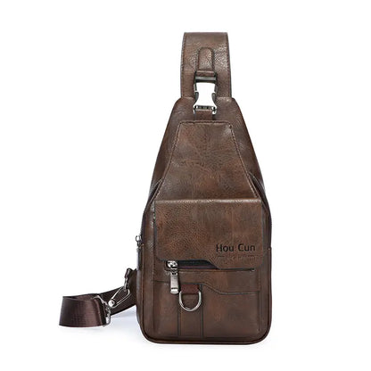 🎒 Bolso de hombro de piel auténtica impermeable de estilo retro: un artículo esencial para los desplazamientos diarios.