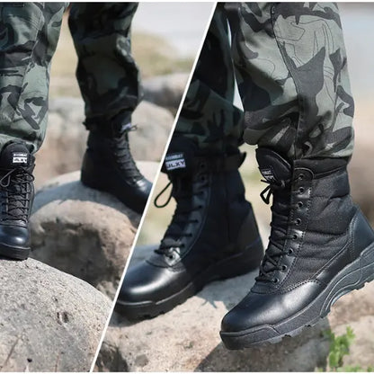 【Envío gratis】🔥👍 【Tallas 39-45】Botas tácticas militares de alta calidad para otoño/invierno para hombres y mujeres: impermeables, cálidas y duraderas.