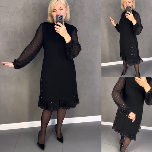 💖【Časovno omejena posebna ponudba 3 dni—49% POPUSTA】💖【S-5XL】🍁🍂Visokokakovostna in elegantna nova jesenska in zimska obleka