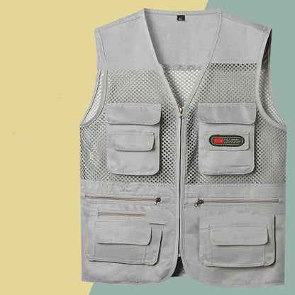 🦺Chaleco sencillo y funcional con múltiples bolsillos 🔥【XL-4XL】