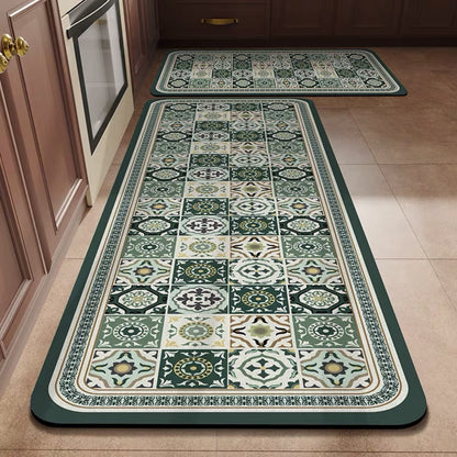 💥💥【se venden como pan caliente】【40*60+40*120cm】Alfombras de cocina y baño antideslizantes y muy absorbentes 4214548