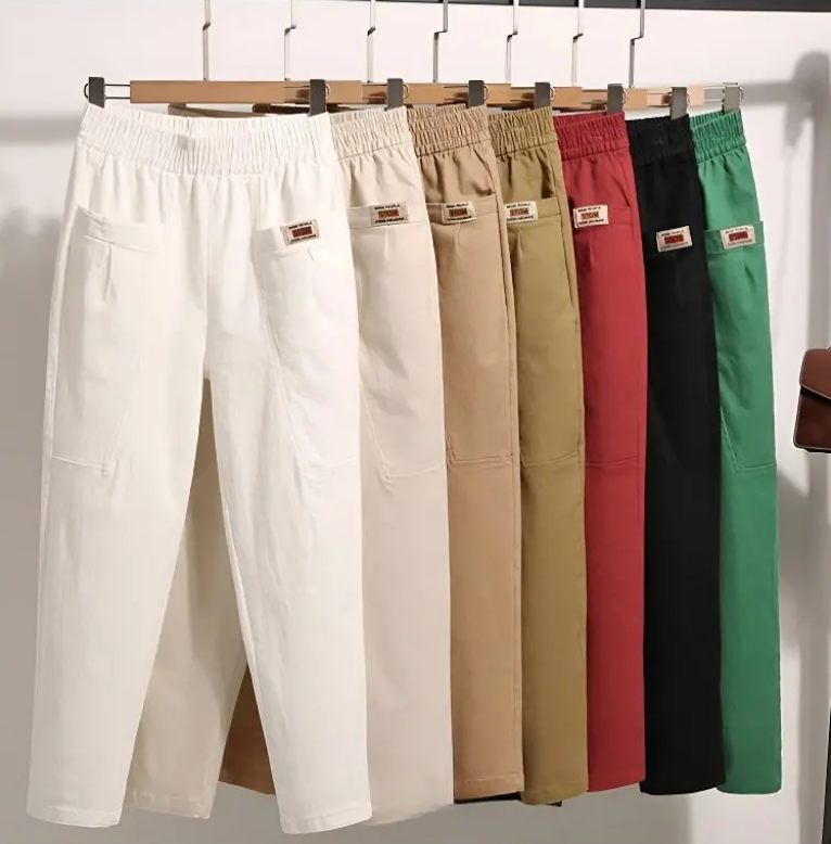 🔥【M-6XL】Ženske hlače za prosti čas z elastiko v pasu