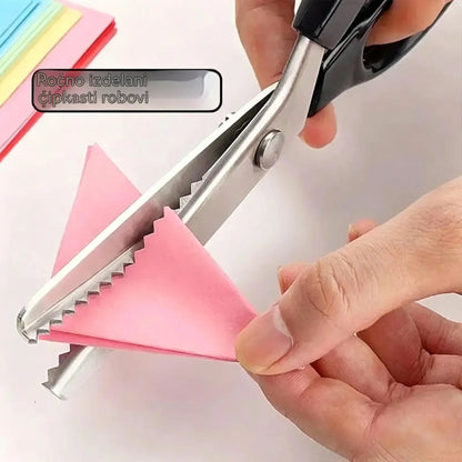 2 kosa za 23 €🔥Kupite enega, enega dobite brezplačno✂️ Profesionalne cikcak škarje - Škarje za blago z ostrimi nazobčanimi rezili