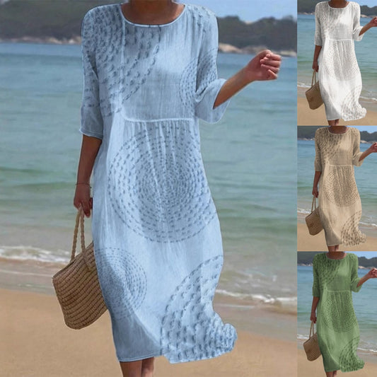 👗 Poslední den 50% slevy! 【XS-4XL】Elegantní letní volnočasové šaty – prodyšné, pohodlné, univerzální a zeštíhlující.