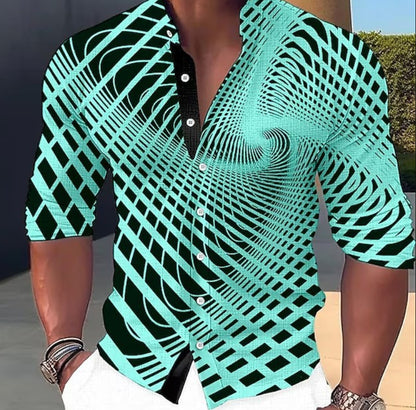 👔🔥【S-6XL】Moška bombažna potiskana majica