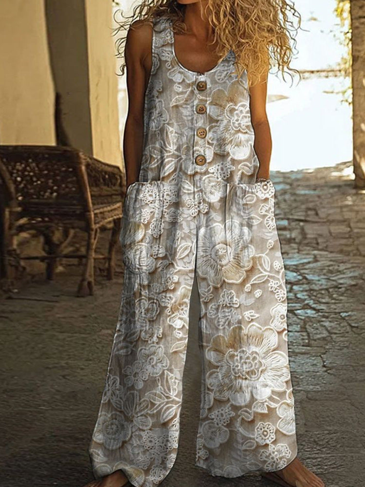😍💕-60% SLEVA💕【S-3XL】Nové dámské módní ležérní volné overaly na jaro/léto 4255181