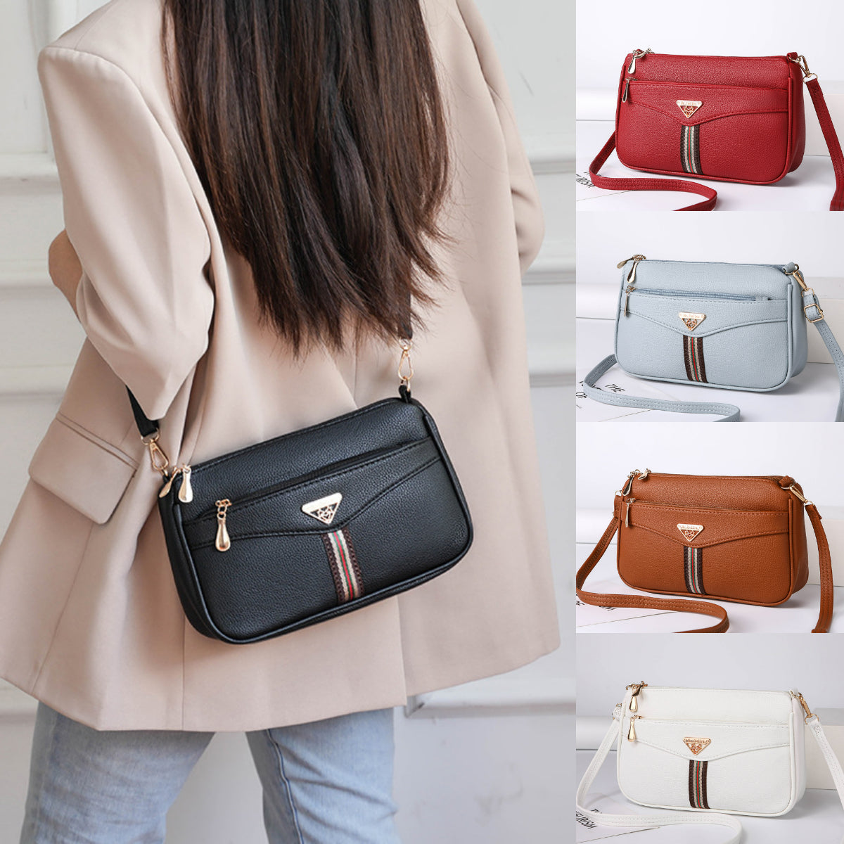 🏆👜Nowa torba na ramię ze skóry naturalnej, ręcznie robiona, stylowa i uniwersalna. 4218151