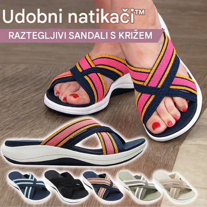 Ženski poletni ortopedski sandali s platformo velike velikosti