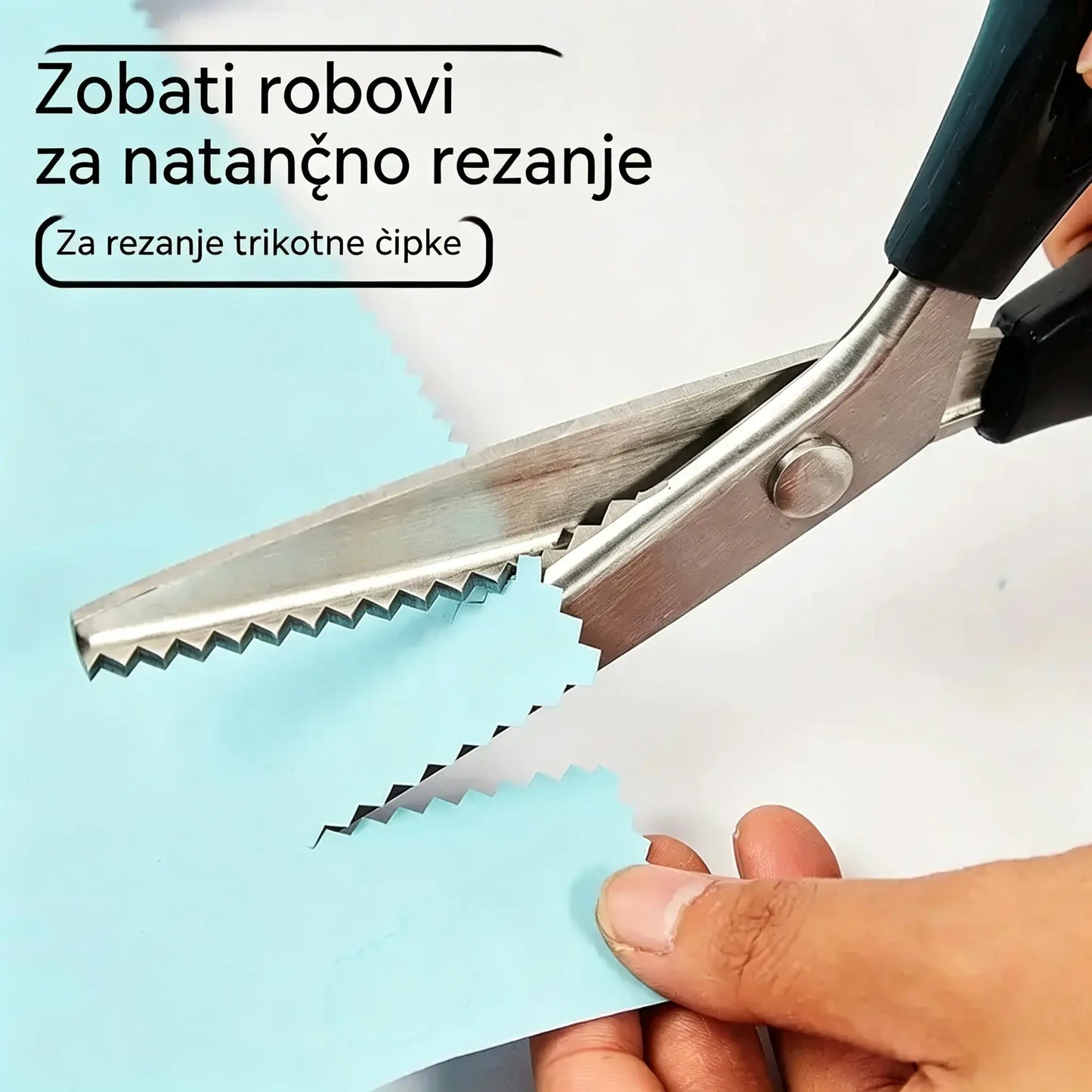 2 kosa za 23 €🔥Kupite enega, enega dobite brezplačno✂️ Profesionalne cikcak škarje - Škarje za blago z ostrimi nazobčanimi rezili