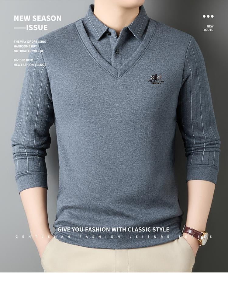 💥【S-3XL】Elegantni dvodelni komplet srajc s flis podlogo