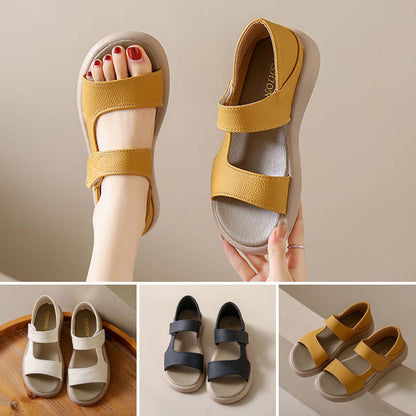 🔥【Velikosti 35-43】👡Retro sandály s jednou nohou, vyrobené z měkké kůže s flexibilní podrážkou. 4258989