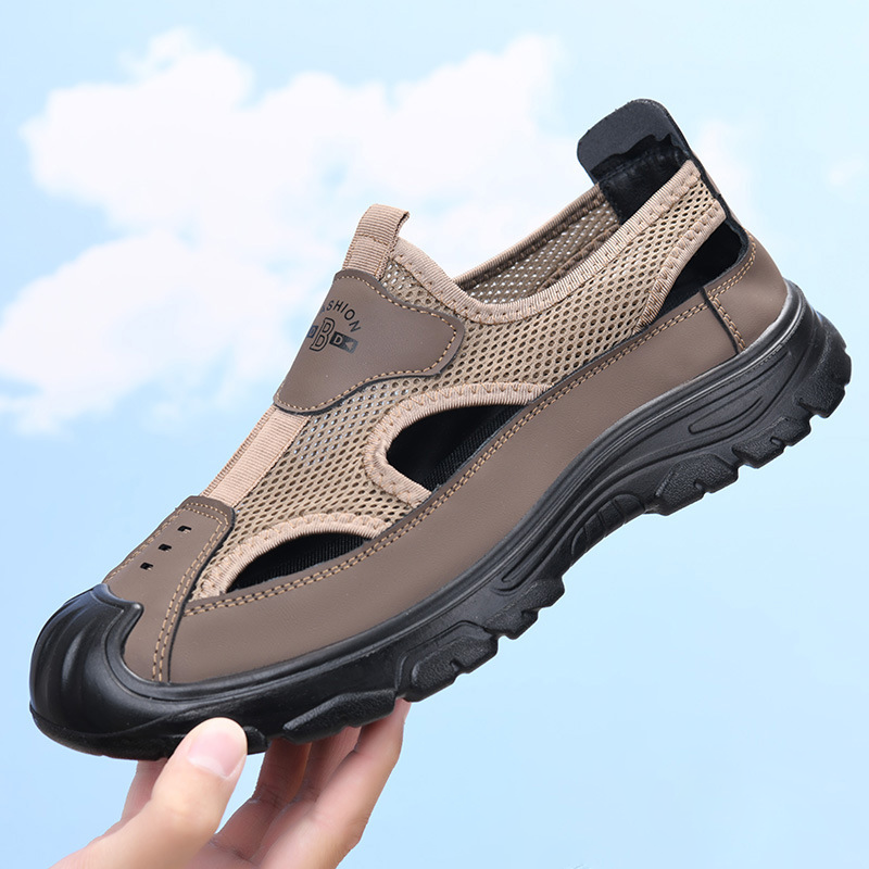 Sandalias de malla transpirable para hombre, ideales para el verano.