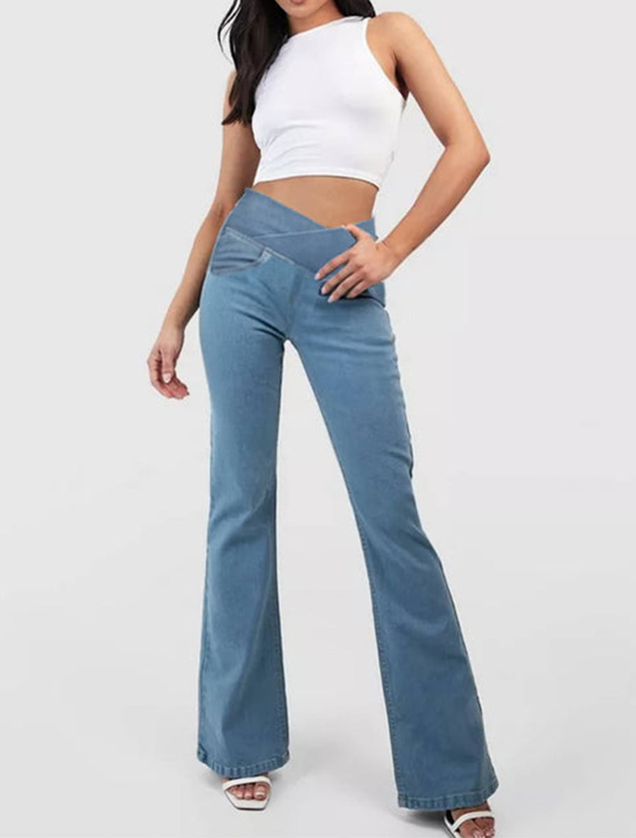 👖✨Vroča uspešnica - kavbojke z visokim pasom, ki vitke in oblikujejo zadnjico💖