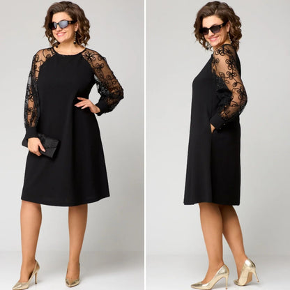 👗 Ograničena ponuda 39% popusta ❤️【S-5XL】2024. novi model haljine s čipkastim rukavima od 100% pamuka, topla i udobna3831775