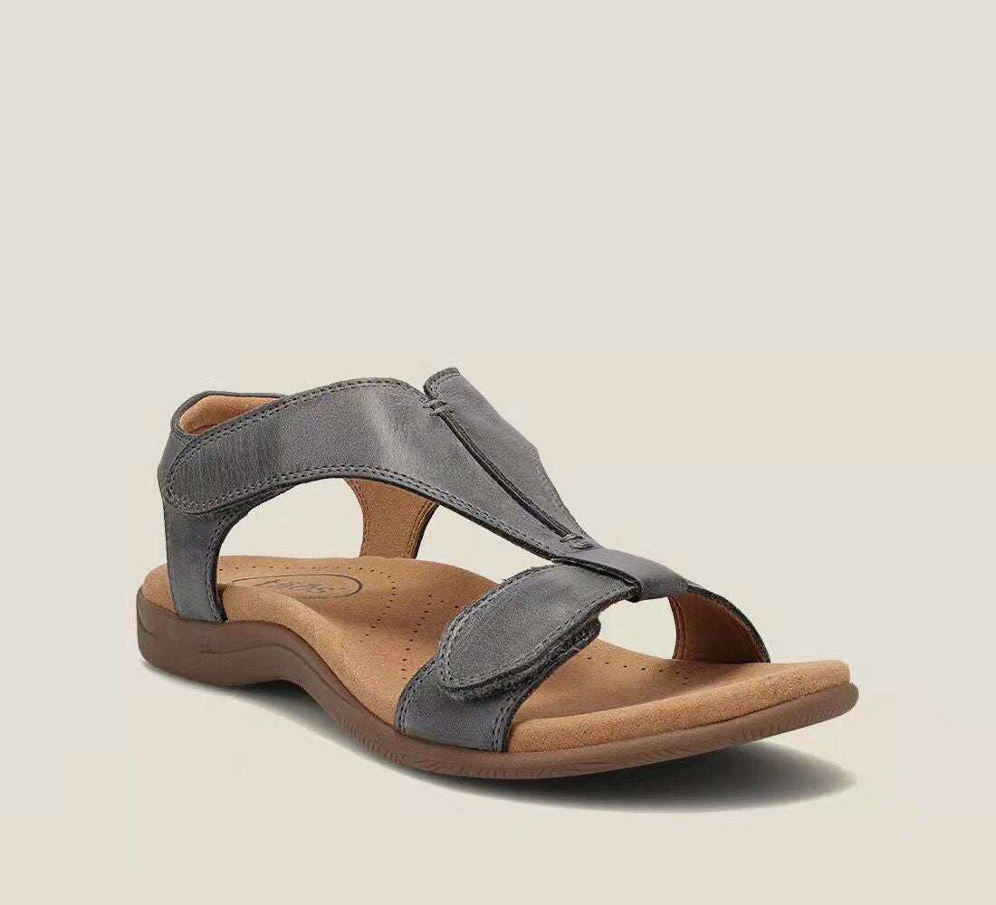👡🌻Dámské sandály na platformě z měkké hovězí kůže