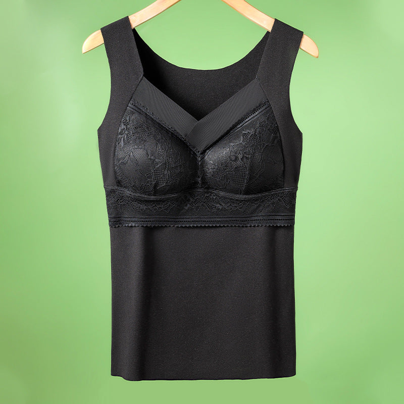 🔥【Kupite 1, dobite 1 gratis】❤️【40-100 kg】Jesensko in zimsko spodnje perilo iz gosjega žameta s čipko, lep hrbet, dodatki za nabiranje prsi, preprečevanje povešenih prsi✅【Priporočilo zdravnika】