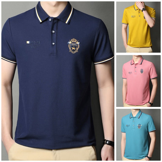 🔥🥰【M-3XL】Najnovejša moška polo majica s kratkimi rokavi na rever leta 2025