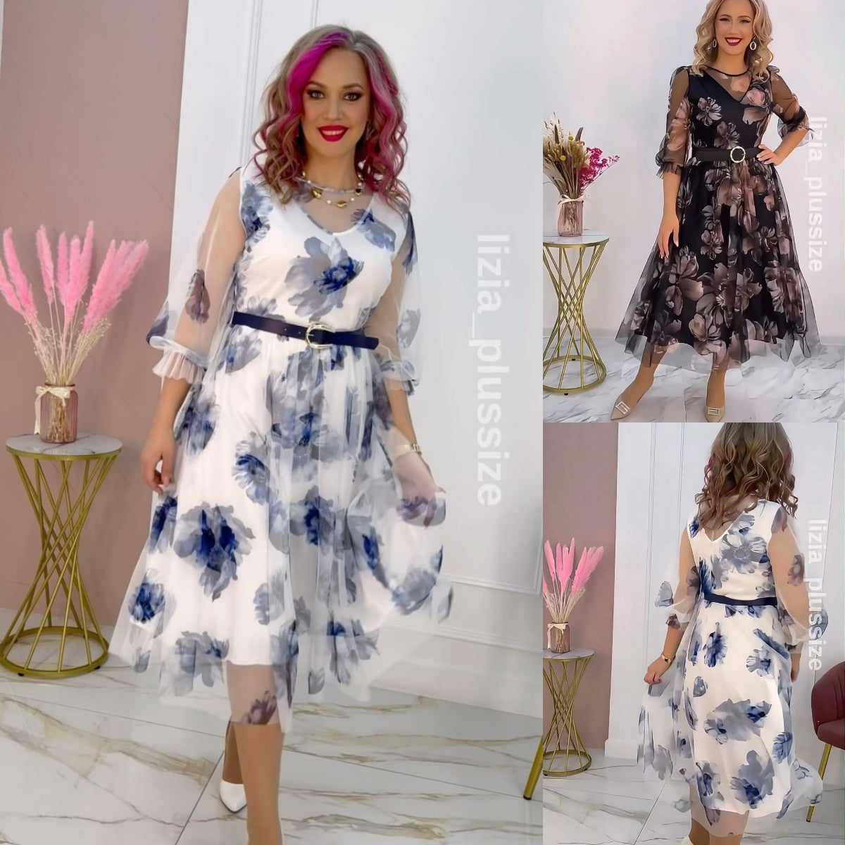 🌸💥【S-5XL】Nova elegantna potiskana obleka