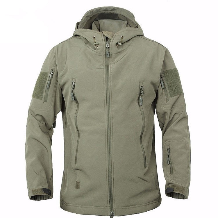 💧【S-4XL】Męska wodoodporna kurtka zimowa Outdoor Soft Shell 4223478