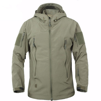 💧【S-4XL】Męska wodoodporna kurtka zimowa Outdoor Soft Shell 4223478