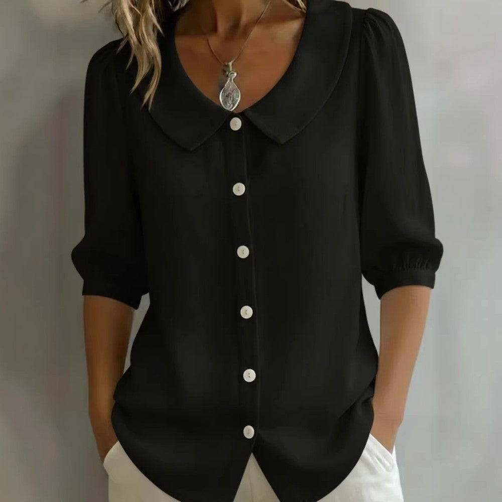 🌸【S-3XL】Γυναικείο κοντομάνικο ζακέτο με κουμπιά. Δυνατότητα πληρωμής κατά την παράδοση✅