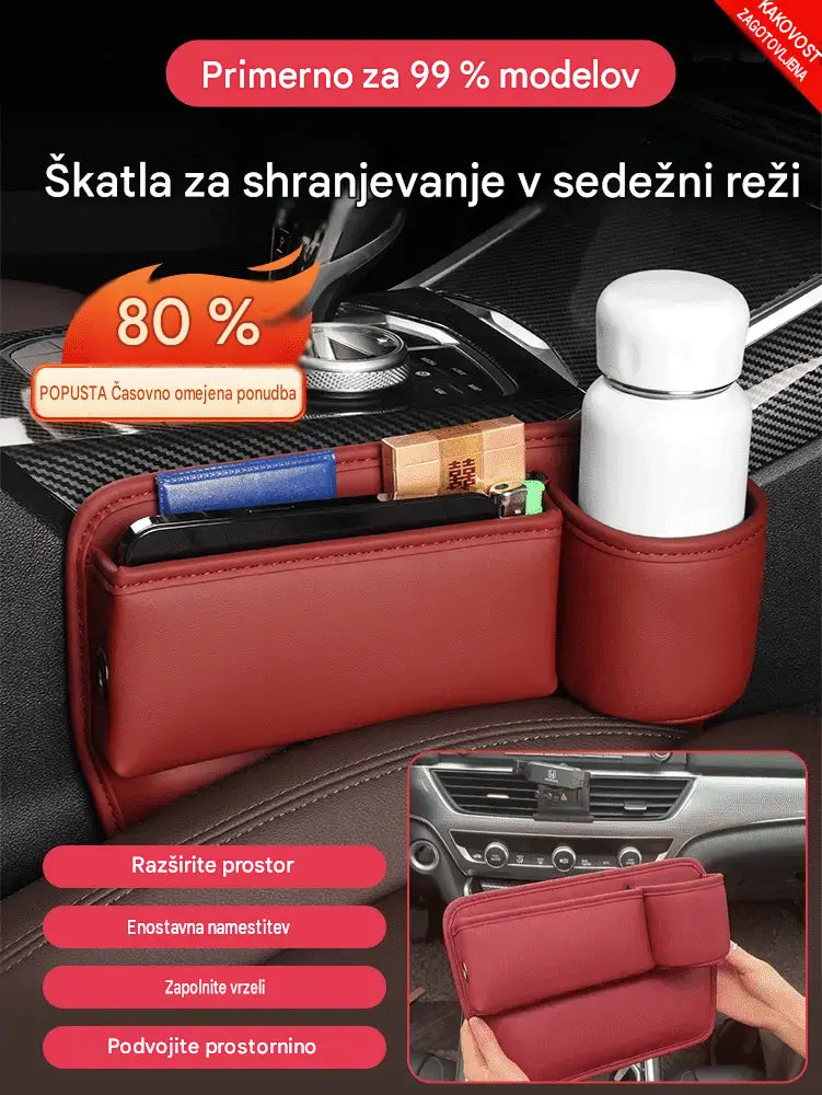 🚗🚗Škatla za shranjevanje Gap iz kravje kože