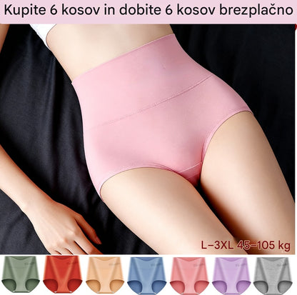 【Paket 6 kosov】Oblikovalno perilo z visokim pasom, dvigne in oblikuje zadnjico, izdelano iz visokokakovostne bombažne tkanine✨️ (45–105 kg)