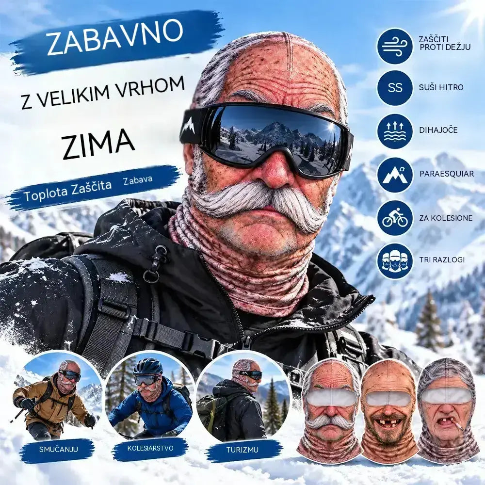 😎Zabavna 3D topla maska za obraz za zimske športe na prostem