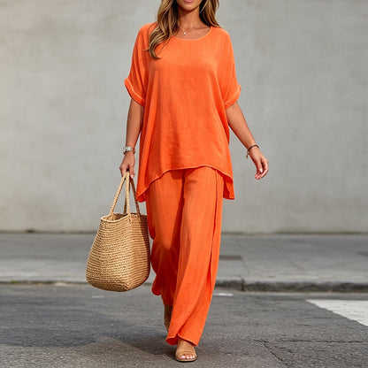 💃💃【S-5XL】 Ženski plus size casual komplet 2026 【Top + hlače】