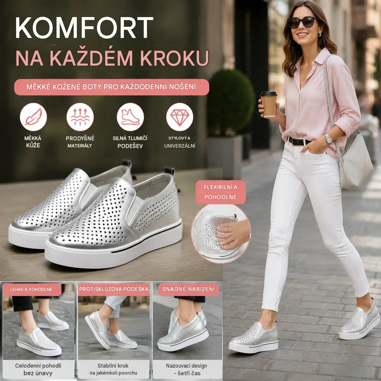 🔥【velikosti 34–41】Nová kolekce dámských bot z měkké kůže s tlustou podrážkou pro každodenní nošení, rok 2026