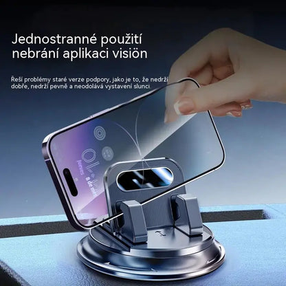🎯 50% SLEVA NA VŠE! Otočný držák telefonu – bezpečné uchycení na palubní desku, vysoce přilnavá guma 🧭🔄 【Kvalita zaručena】