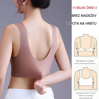 ⭐【Kupite 2, dobite 2 gratis】🔥4 kosov za 25 €【40–110 KG】Udoben brezšivni čipkasti modrček za ženske