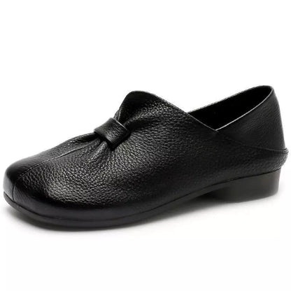 👡【35-42】Nové boty nazouvací s měkkou podrážkou a mašlí, vysoce kvalitní hovězí kůže, jednoduché a elegantní 4249184